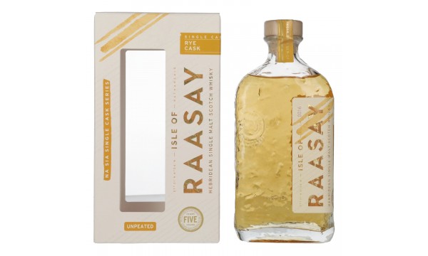 Isle of RAASAY 5 Years Old Rye Cask Single Malt 61,9% Vol. 0,7l dovanų dėžutėje