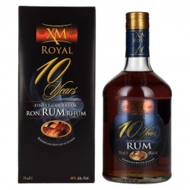 XM ROYAL 10 Years Old Fines Caribbean Rum 40% Vol. 0,7l dovanų dėžutėje
