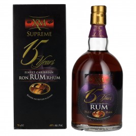 XM SUPREME 15 Years Old Finest Caribbean Rum 40% Vol. 0,7l dovanų dėžutėje