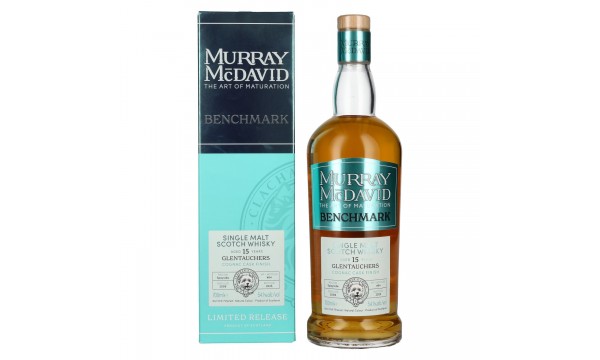 Murray McDavid BENCHMARK 15 Years Old GLENTAUCHERS Cognac Cask Finish 2009 54,1% Vol. 0,7l dovanų dėžutėje
