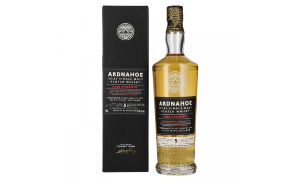Ardnahoe 5 Years Old CASK STRENGTH Islay Single Malt Scotch Whisky 60,9% Vol. 0,7l dovanų dėžutėje
