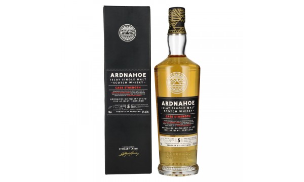 Ardnahoe 5 Years Old CASK STRENGTH Islay Single Malt Scotch Whisky 61% Vol. 0,7l dovanų dėžutėje Ardnahoe 5 Years Old CASK STRENGTH Islay Single Malt Scotch Whisky 61% Vol. 0,7l dovanų dėžutėje