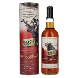 Peat's Beast BATCH STRENGTH Pedro Ximenez Sherry Wood Finish 54,1% Vol. 0,7l dovanų dėžutėje