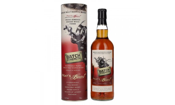 Peat's Beast BATCH STRENGTH Pedro Ximenez Sherry Wood Finish 54,1% Vol. 0,7l dovanų dėžutėje Peat's Beast BATCH STRENGTH Pedro Ximenez Sherry Wood Finish 54,1% Vol. 0,7l dovanų dėžutėje