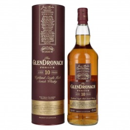 The GlenDronach 10 Years Old FORGUE Highland Single Malt 43% Vol. 1l dovanų dėžutėje