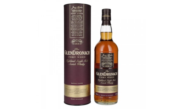 The GlenDronach PORT WOOD Highland Single Malt 46% Vol. 0,7l dovanų dėžutėje