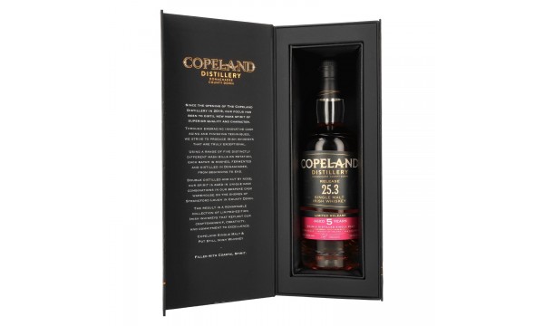 Copeland Distillery 5 Years Old Single Malt Irish Whiskey Limited Release 25.3 46% Vol. 0,7l dovanų dėžutėje Copeland Distillery 5 Years Old Single Malt Irish Whiskey Limited Release 25.3 46% Vol. 0,7l dovanų dėžutėje
