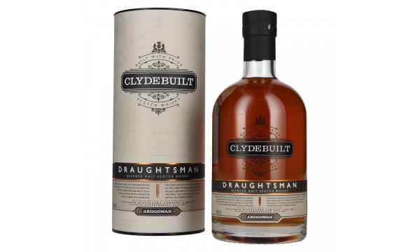 Ardgowan Clydebuilt DRAUGHTSMAN Blendend Malt Scotch Whisky 46% Vol. 0,7l dovanų dėžutėje