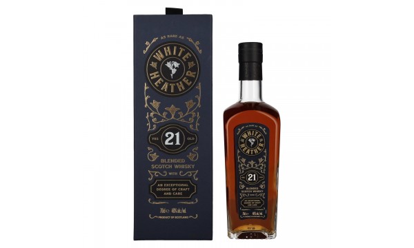 White Heather 21 Years Old Blended Scotch Whisky 48% Vol. 0,7l dovanų dėžutėje