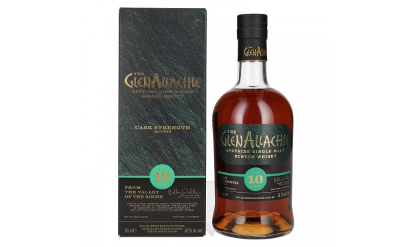The GlenAllachie 10 Years Old CASK STRENGTH Batch 9 58,1% Vol. 0,7l dovanų dėžutėje