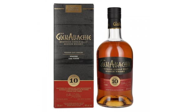 The GlenAllachie 10 Years Old SPANISH VIRGIN OAK FINISH 48% Vol. 0,7l dovanų dėžutėje