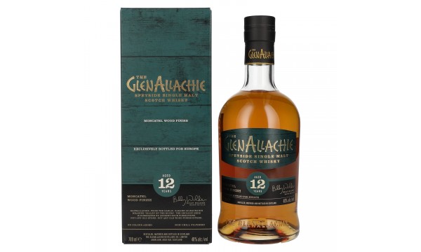 The GlenAllachie 12 Years Old MOSCATEL WOOD FINISH 48% Vol. 0,7l dovanų dėžutėje