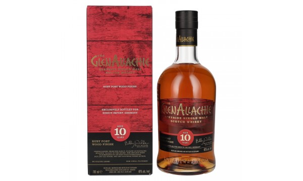 The GlenAllachie 10 Years Old RUBY PORT WOOD FINISH 48% Vol. 0,7l dovanų dėžutėje