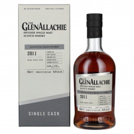 The GlenAllachie 12 Years Old RUBY PORT PIPE 2011 55,9% Vol. 0,7l dovanų dėžutėje