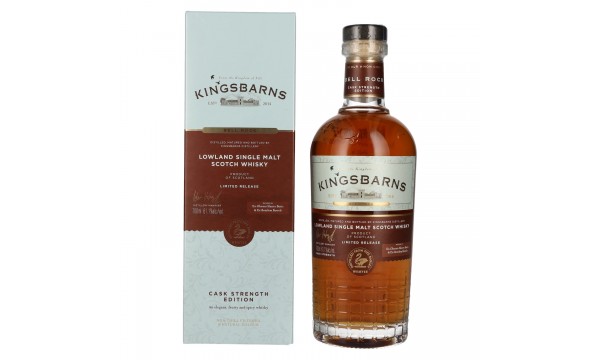 Kingsbarns BELL ROCK Lowland Single Malt Scotch Cask Strength 61,1% Vol. 0,7l dovanų dėžutėje