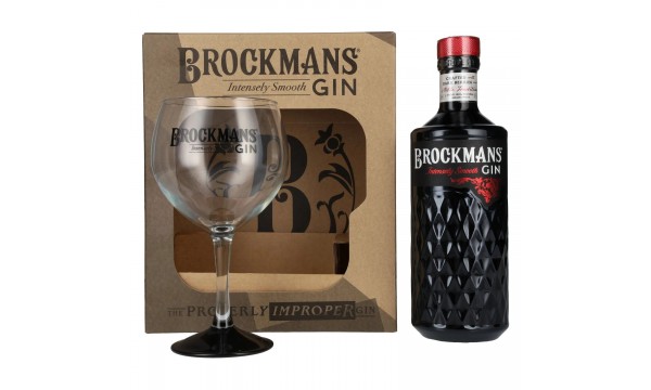 Brockmans Intensely Smooth PREMIUM GIN 40% Vol. 0,7l dovanų dėžutėje su stikline Brockmans Intensely Smooth PREMIUM GIN 40% Vol. 0,7l dovanų dėžutėje su stikline