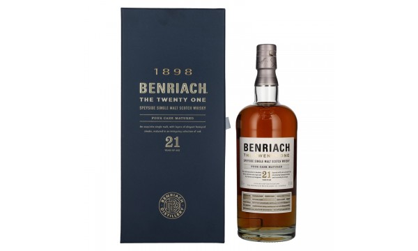 The BenRiach 21 Years Old Four-Cask Maturation 46% Vol. 0,7l dovanų dėžutėje