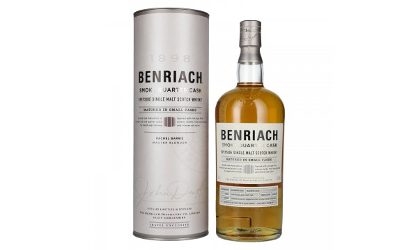The BenRiach SMOKY QUARTER CASKS Single Malt Scotch Whisky 46% Vol. 1l dovanų dėžutėje