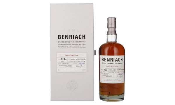 Benriach 27 Years Old Smoky CASK EDITION Oloroso Sherry Vintage 1994 53% Vol. 0,7l dovanų dėžutėje