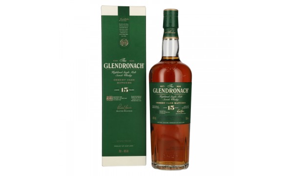 The GlenDronach 15 Years Old Highland Single Malt 46% Vol. 0,7l dovanų dėžutėje