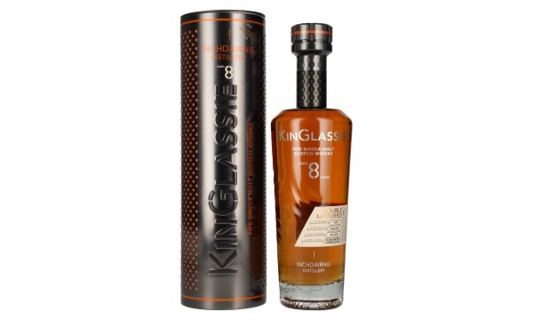 Inchdairnie Kinglasssie 8 Years Old Double Matured Fife Single Malt Scotch Whisky 46,3% Vol. 0,7l dėžutėje