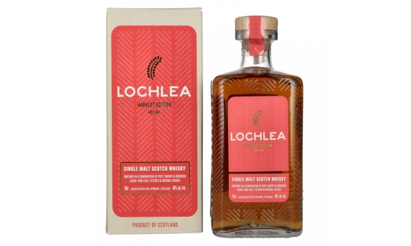 Lochlea HARVEST EDITION First Crop Single Malt Scotch Whisky 46% Vol. 0,7l dovanų dėžutėje