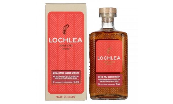 Lochlea HARVEST EDITION Third Crop Single Malt Scotch Whisky 46% Vol. 0,7l dovanų dėžutėje
