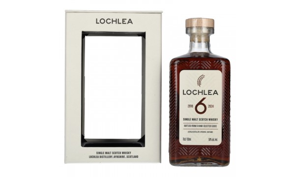Lochlea 6 Years Old Single Malt Scotch Whisky 2018/2024 50% Vol. 0,7l dovanų dėžutėje