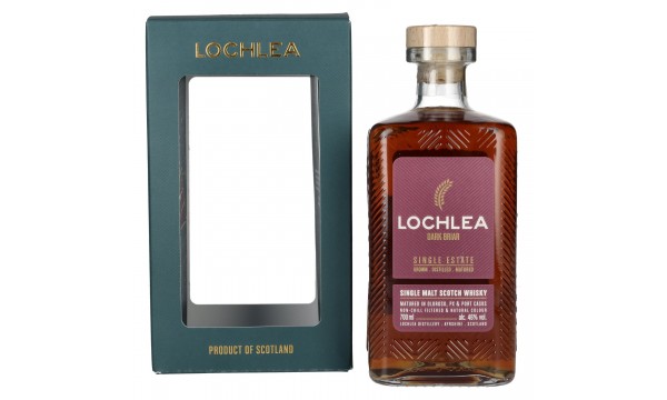 Lochlea DARK BRIAR Single Estate Single Malt Scotch Whisky 46% Vol. 0,7l dovanų dėžutėje