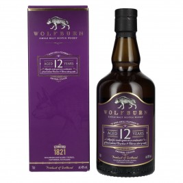 Wolfburn 12 Years Old Single Malt Scotch Whisky 46% Vol. 0,7l dovanų dėžutėje