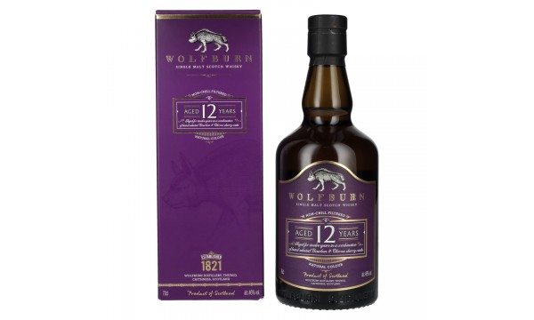 Wolfburn 12 Years Old Single Malt Scotch Whisky 46% Vol. 0,7l dovanų dėžutėje