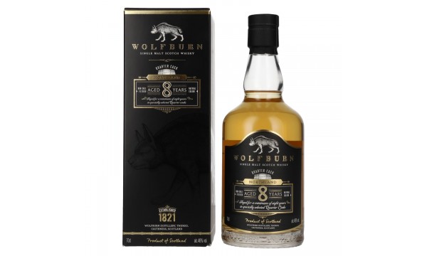 Wolfburn 8 Years Old NORTHLAND Quarter Cask Single Malt Scotch Whisky 46% Vol. 0,7l dovanų dėžutėje