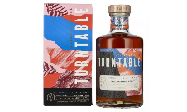 Turntable BORN TO BE WILD Blended Scotch Whisky Limited Edition Track 07 2025 53% Vol. 0,7l dovanų dėžutėje
