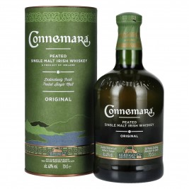 Connemara ORIGINAL Peated Single Malt Irish Whiskey 40% Vol. 0,7l dovanų dėžutėje
