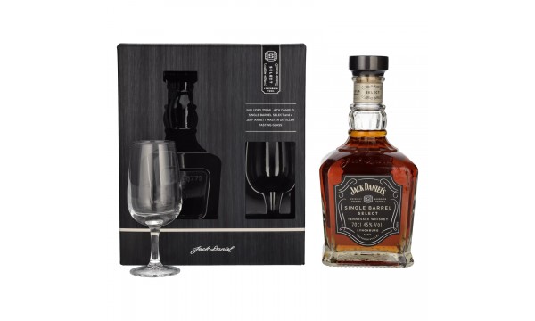 Jack Daniel's Select Single Barrel Tennessee Whiskey 45% Vol. 0,7l dovanų dėžutėje su nosing stiklu Jack Daniel's Select Single Barrel Tennessee Whiskey 45% Vol. 0,7l dovanų dėžutėje su nosing stiklu