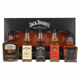 Jack Daniel's FAMILY OF FINE SPIRITS 39% Vol. 5x0,05l dovanų dėžutėje