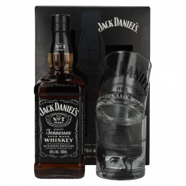Jack Daniel's Tennessee Whiskey 40% Vol. 0,7l dovanų dėžutėje su 2 taurėmis