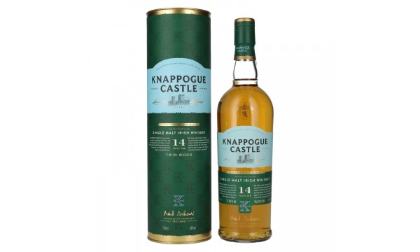 Knappogue Castle 14 Years Old TWIN WOOD Irish Whiskey 46% Vol. 0,7l dovanų dėžutėje