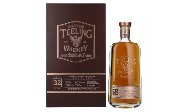 Teeling Whiskey 32 Years Old VINTAGE RESERVE COLLECTION 46% Vol. 0,7l medinėje dėžutėje