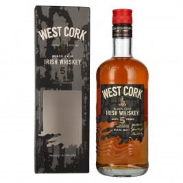West Cork 5 Years Old Irish Whiskey BLACK CASK Finish 40% Vol. 0,7l dovanų dėžutėje