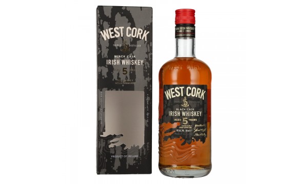 West Cork 5 Years Old Irish Whiskey BLACK CASK Finish 40% Vol. 0,7l dovanų dėžutėje West Cork 5 Years Old Irish Whiskey BLACK CASK Finish 40% Vol. 0,7l dovanų dėžutėje