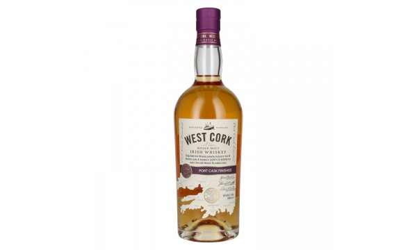 West Cork Single Malt Irish Whiskey PORT CASK FINISHED 43% Vol. 0,7l West Cork Single Malt Irish Whiskey PORT CASK FINISHED 43% Vol. 0,7l