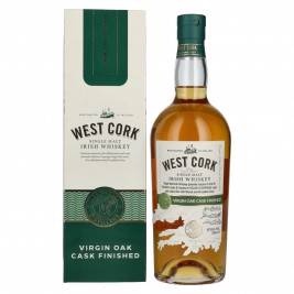 West Cork Single Malt Irish Whiskey VIRGIN OAK CASK FINISHED 43% Vol. 0,7l dovanų dėžutėje
