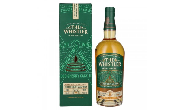 The Whistler Irish Whiskey OLOROSO SHERRY CASK FINISH 43% Vol. 0,7l dovanų dėžutėje