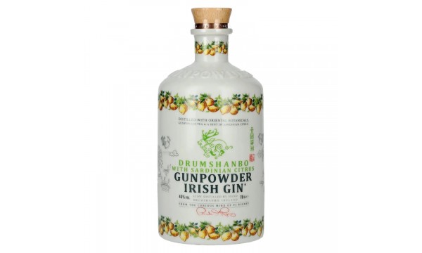 Drumshanbo Gunpowder Irish Gin with Sardinian Citrus 43% Vol. 0,7l Ceramic Bottle Drumshanbo Gunpowder Irish Gin with Sardinian Citrus 43% Vol. 0,7l Ceramic Bottle