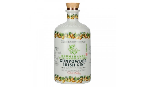 Drumshanbo Gunpowder Irish Gin with Sardinian Citrus 43% Vol. 0,7l Ceramic Bottle