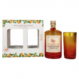 Drumshanbo Gunpowder Irish Gin with California Orange Citrus 43% Vol. 0,7l dovanų dėžutėje su stiklu