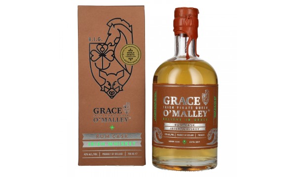Grace O' Malley Irish Pirate Queen Whiskey Rum Cask 42% Vol. 0,7l dovanų dėžutėje