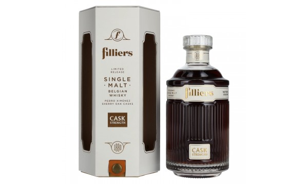 Filliers Sherry Cask Belgian Single Malt Whisky Cask Strength Limited Release 58,5% Vol. 0,7l dovanų dėžutėje