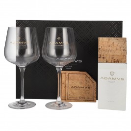 Adamus Dry Gin Organic Limited Edition 2020 44,4% Vol. 0,7l dovanų dėžutėje su 2 taurėmis ir padėkliukais